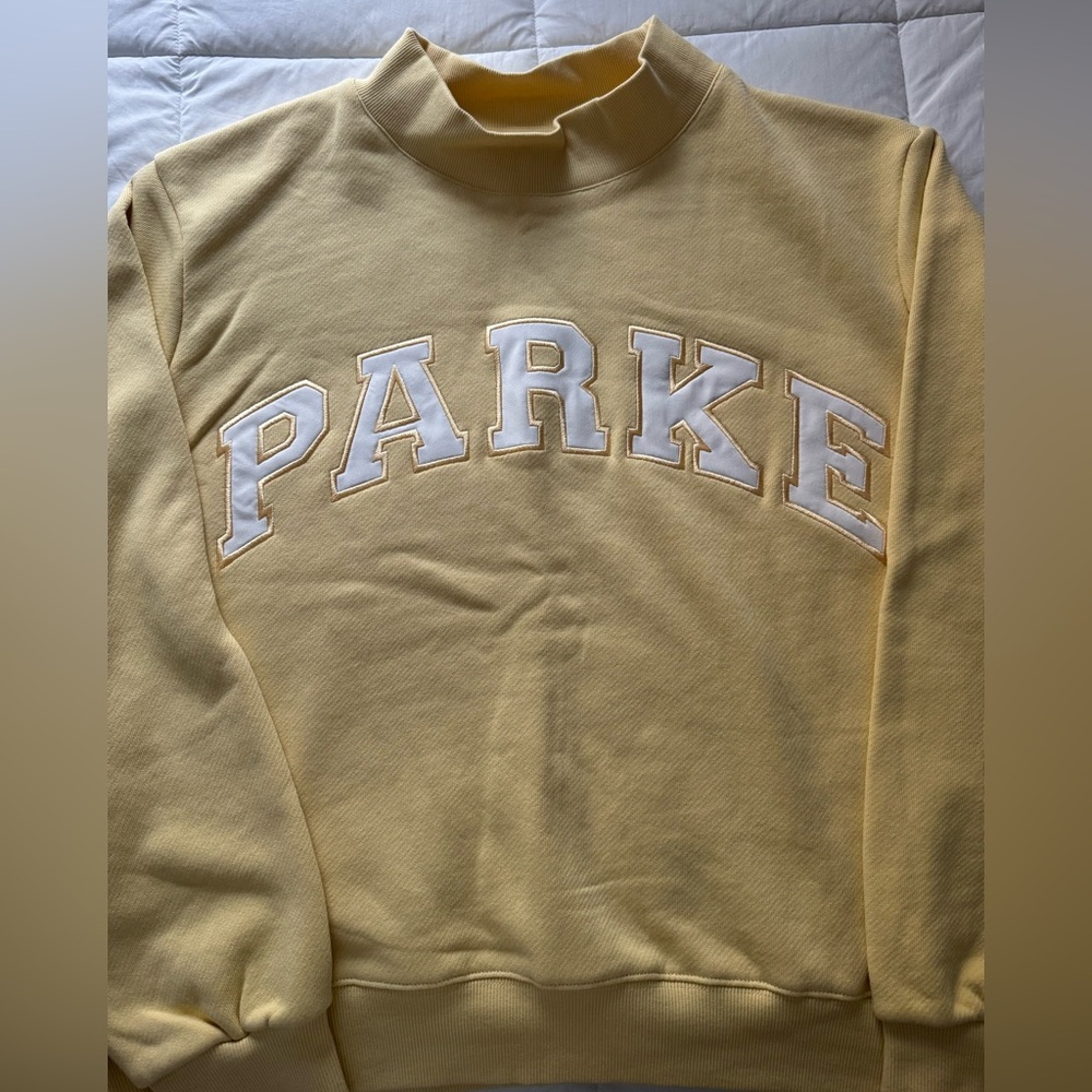 PARKE Women’s Heritage Varsity Mockneck- yellow